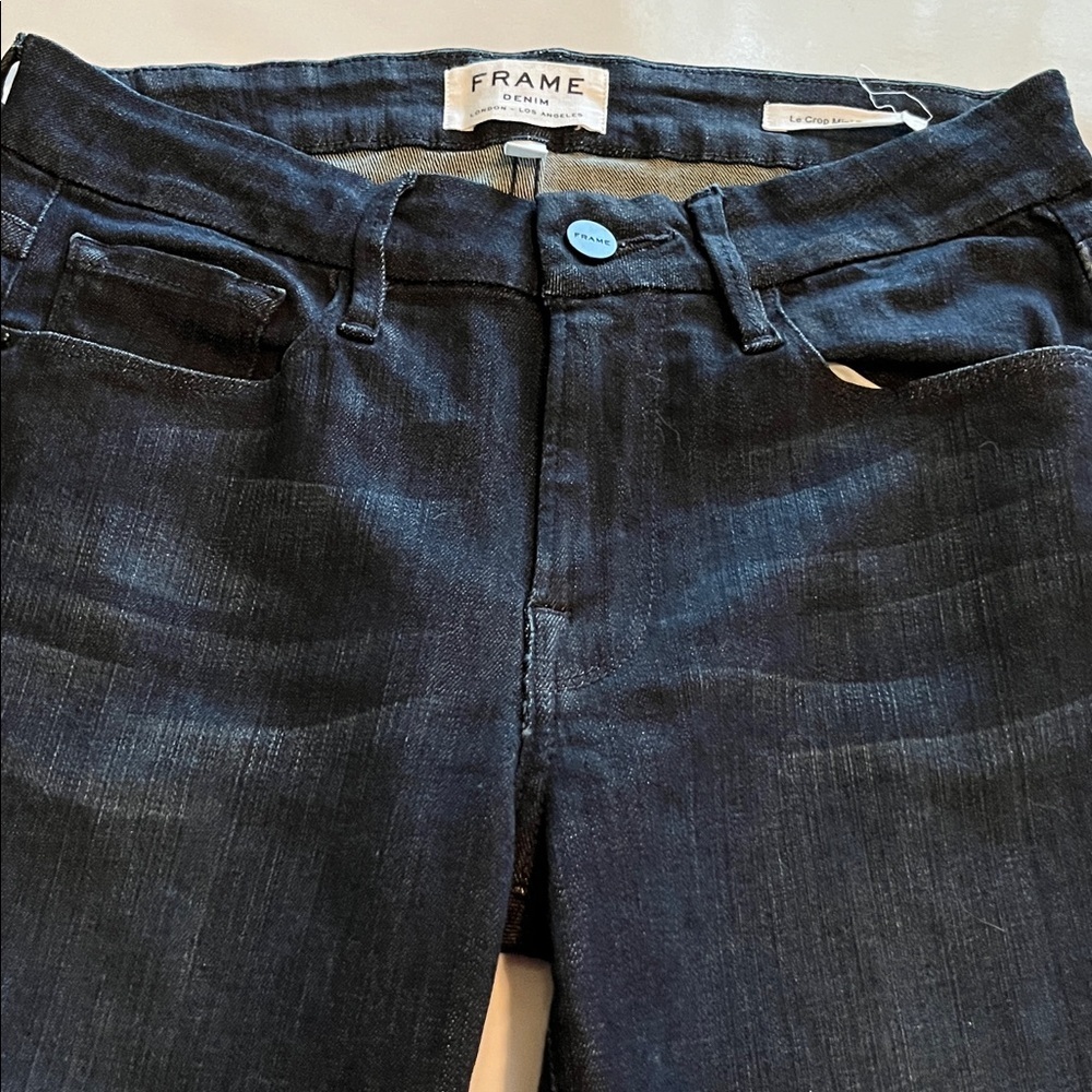 Frame Denim Le Crop Mini Boot Mid Rise Size 27 - Picture 15 of 16
